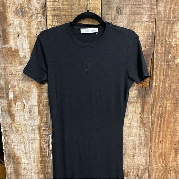 Ludovic de Saint Sernin logo-embroidered maxi dress short sleeve Revolve FWRD M - Picture 10 of 11